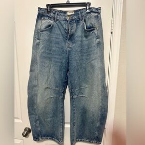 Free People Barrel Jeans